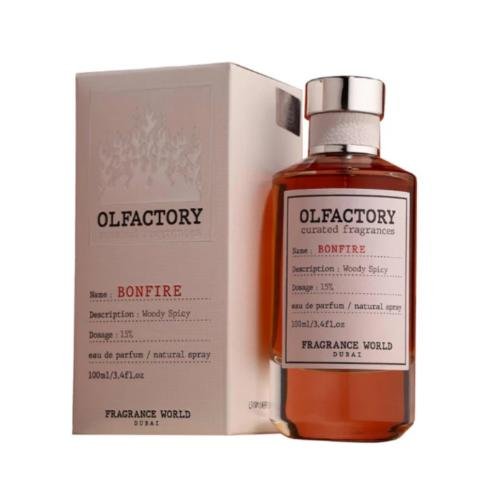 Fragrance World Olfactory Bonfire Eau de Parfum 100ml For Men & Women 1 Fragrance World Olfactory Bonfire Eau de Parfum 100ml For Men & Women