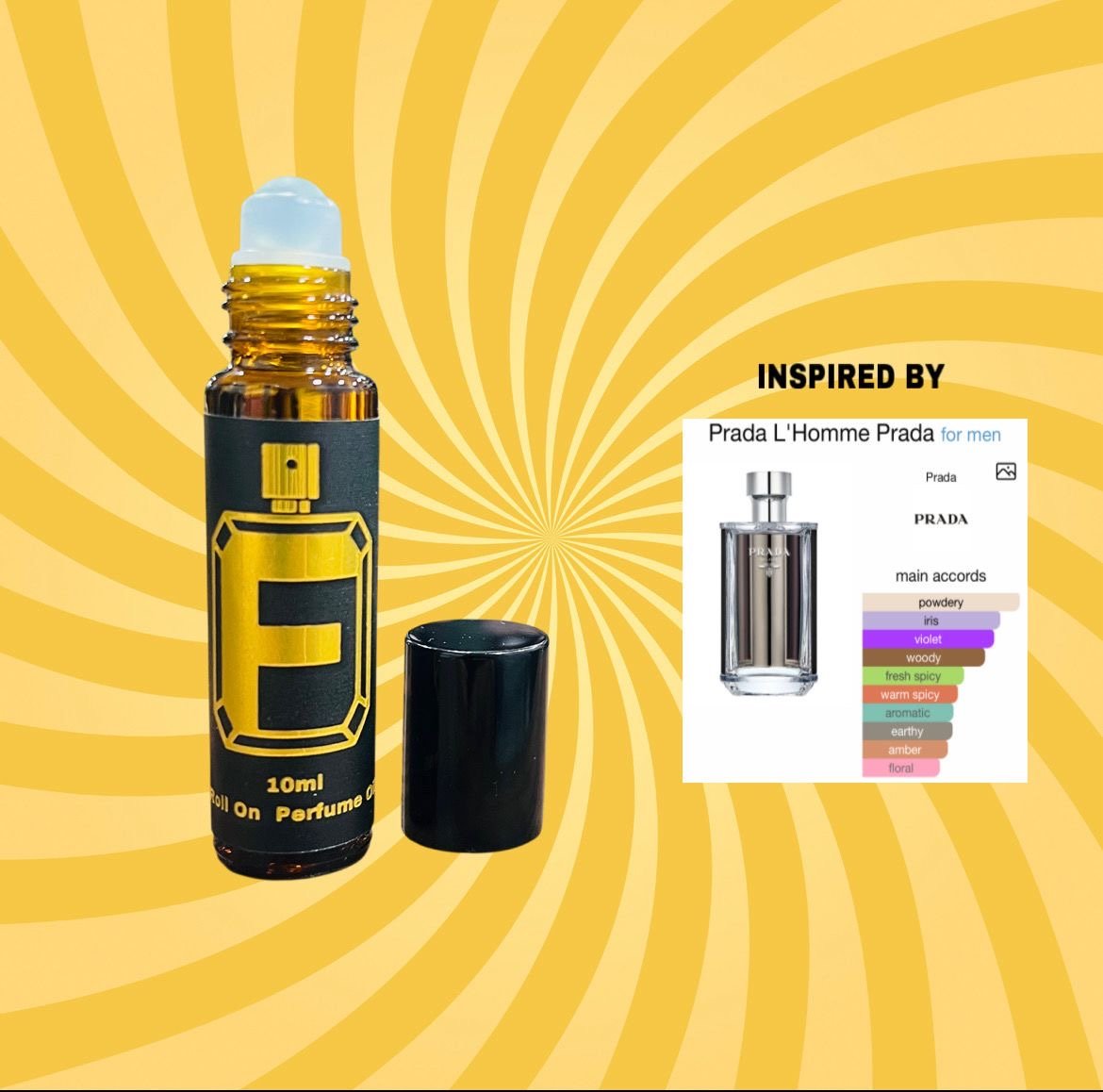 FRAGAHOLIC 10ML PREMIUM CONCENTRATED PERFUME OIL / ATTAR ( inspired BY PRADA L HOMME ) 1 FRAGAHOLIC 10ML PREMIUM CONCENTRATED PERFUME OIL / ATTAR ( inspired BY PRADA L HOMME )