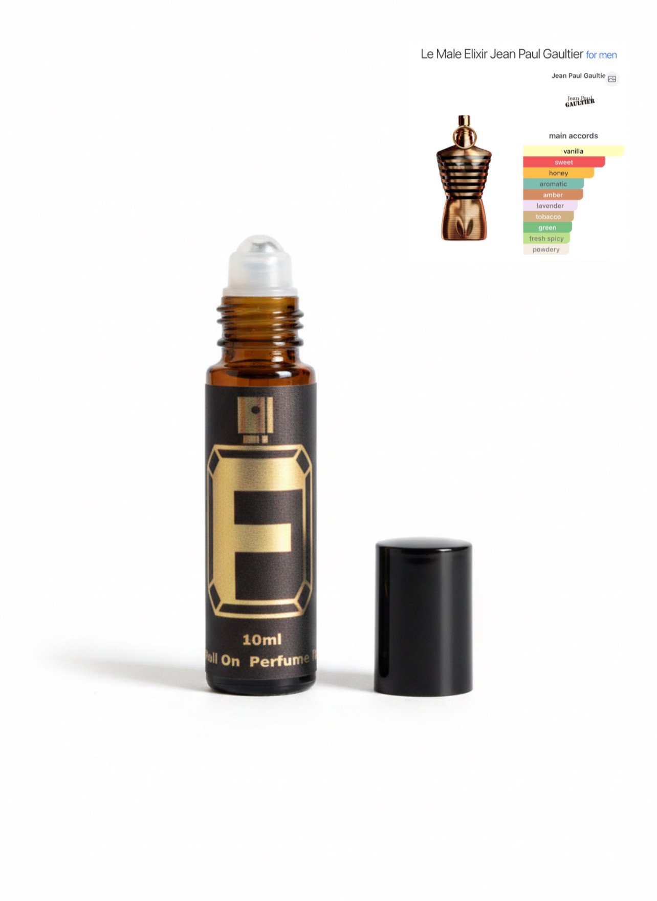 FRAGAHOLIC 10ML PREMIUM CONCENTRATED PERFUME OIL / ATTAR ( INSPIRED BY JPG LE MALE ELIXIR ) 1 FRAGAHOLIC 10ML PREMIUM CONCENTRATED PERFUME OIL / ATTAR ( INSPIRED BY JPG LE MALE ELIXIR )