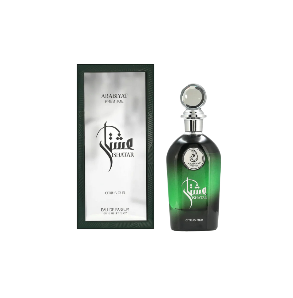 ARABIYAT PRESTIGE ISHATAR CITRUS OUD EAU DE PARFUM 110ML FOR MAN & WOMAN 1 ARABIYAT PRESTIGE ISHATAR CITRUS OUD EAU DE PARFUM 110ML FOR MAN & WOMAN