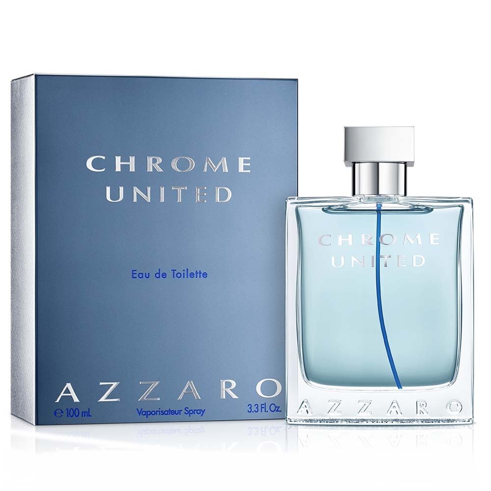 Azzaro Chrome United EDT 100ml – Premium Fresh Long Lasting Perfume for Men 1 Azzaro Chrome United EDT 100ml perfume bottle for men